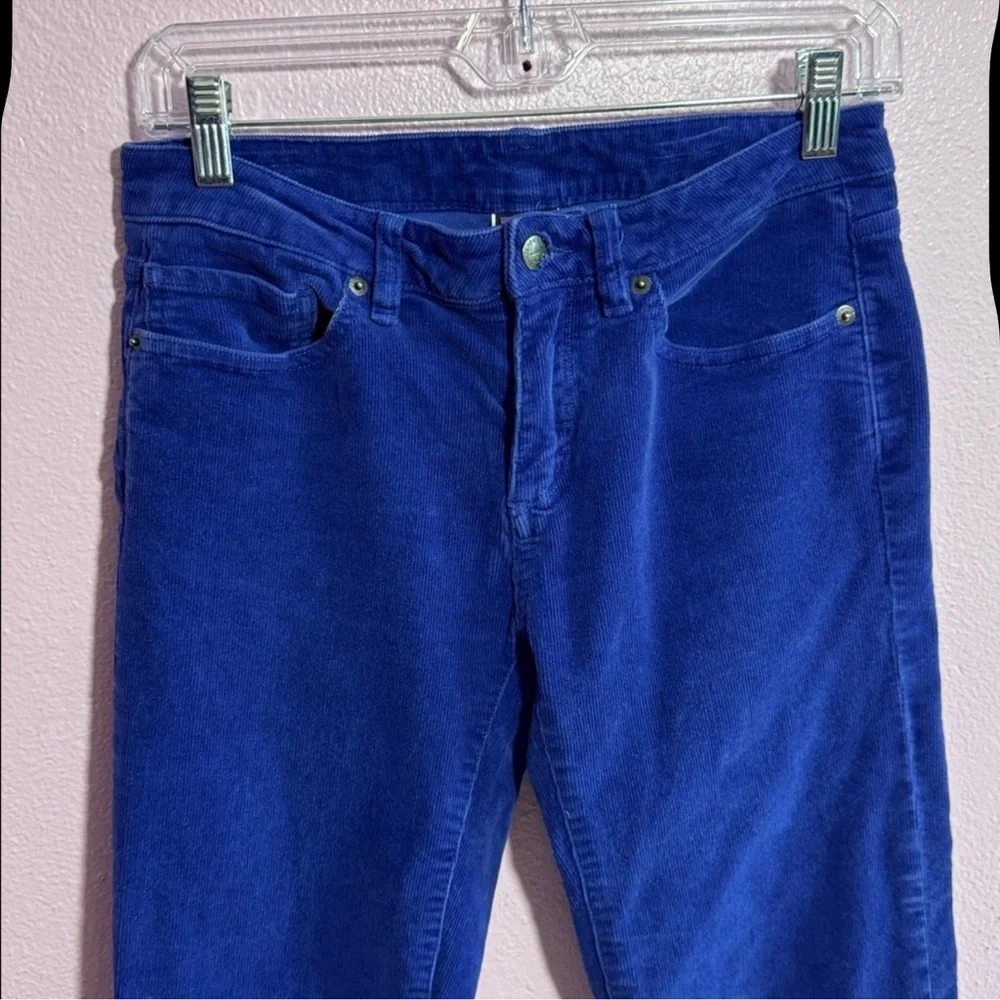 Patagonia Women's Vibrant Blue Straight Leg Jeans corduroy size 27